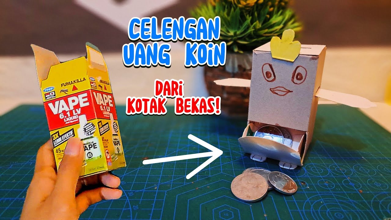 Ide kreatif buat CELENGAN dari kardus bekas !!