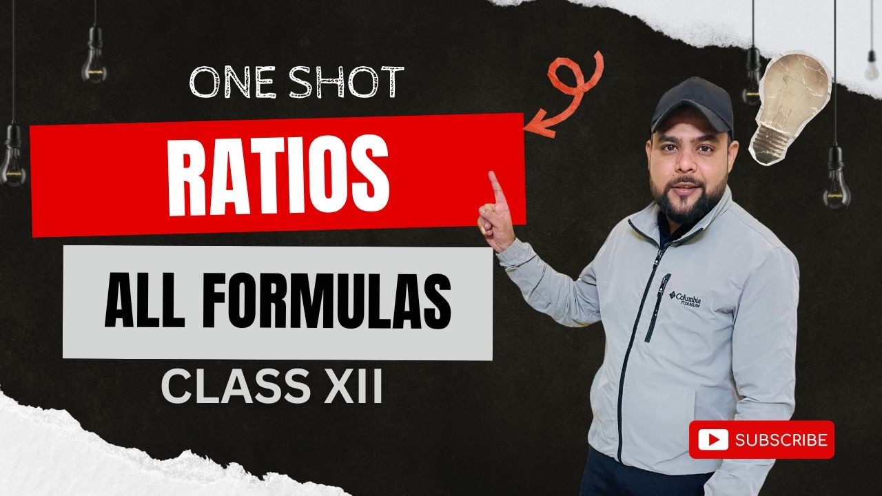 RATIOS ALL FORMULAS IN ONE SHOT I CLASS XII ACCOUNTANCY BAORD 2026