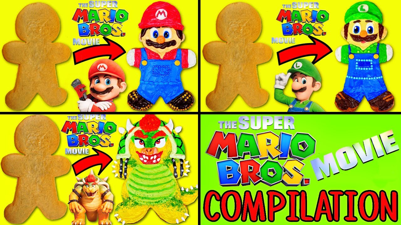 Подборка фильмов Super Mario Bros: Марио, Луиджи, Боузер, пряничное печенье