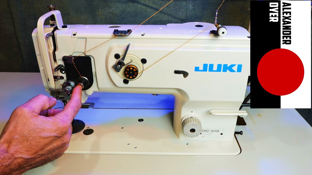 How to Thread the Juki DNU-1541, Lubrication, Loading a Bobbin and Adjusting Bobbin Loader