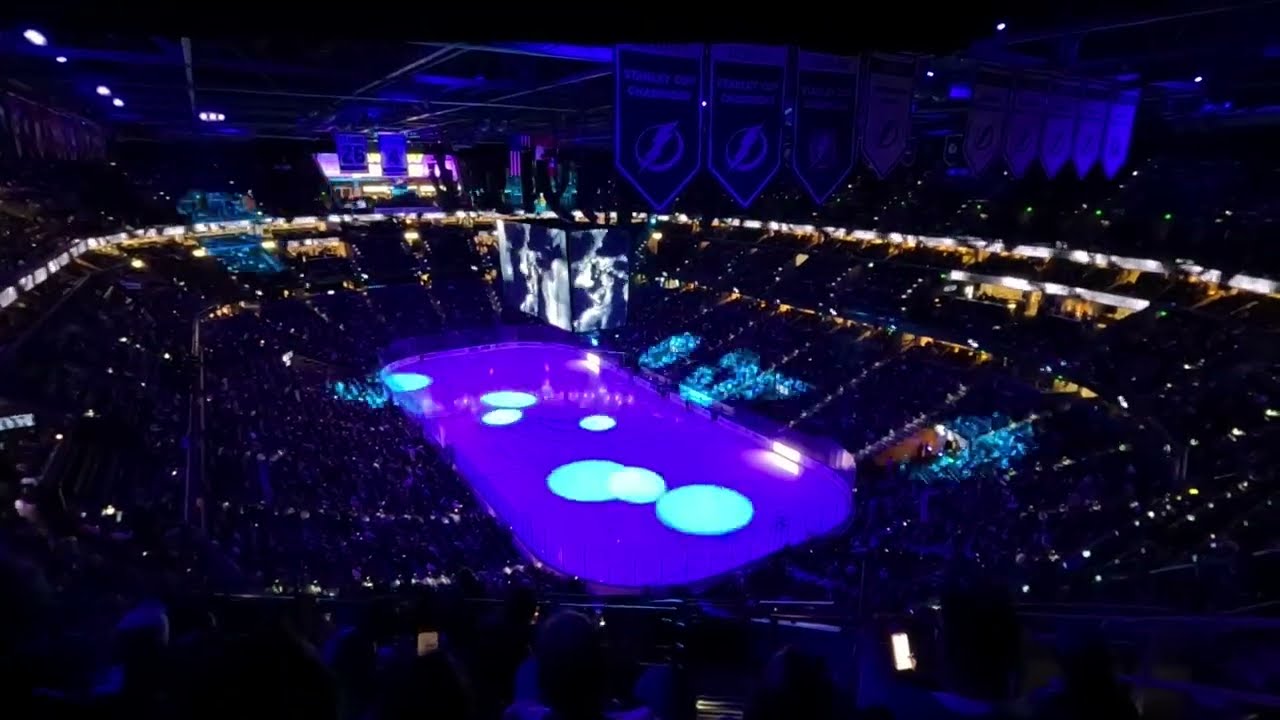 Tampa Bay Lightning: Amalie Arena Crowd Hype Display