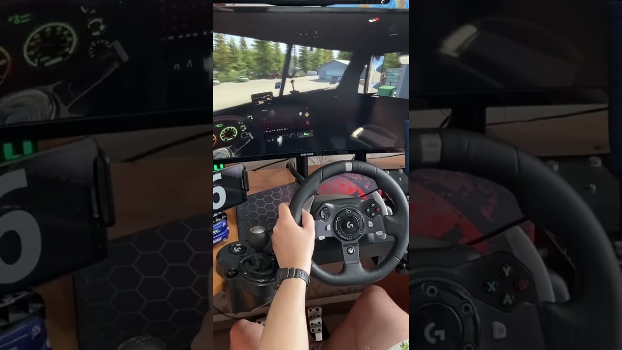 AMERICAN 🇺🇸 TRUCK SIMULATOR + LOGITECH G920 #gametime32 #ats #ets2