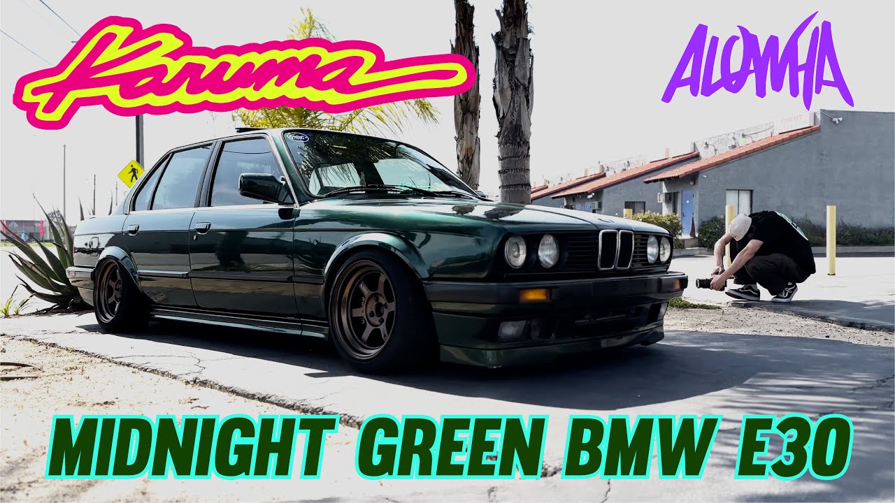 Midnight Green BMW E30 x Volk Racing TE37V