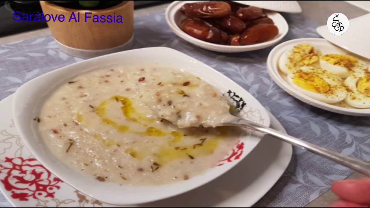 دشيشة الشعير بالاعشاب لتدفءة الجسم ولتقوية المناعة.