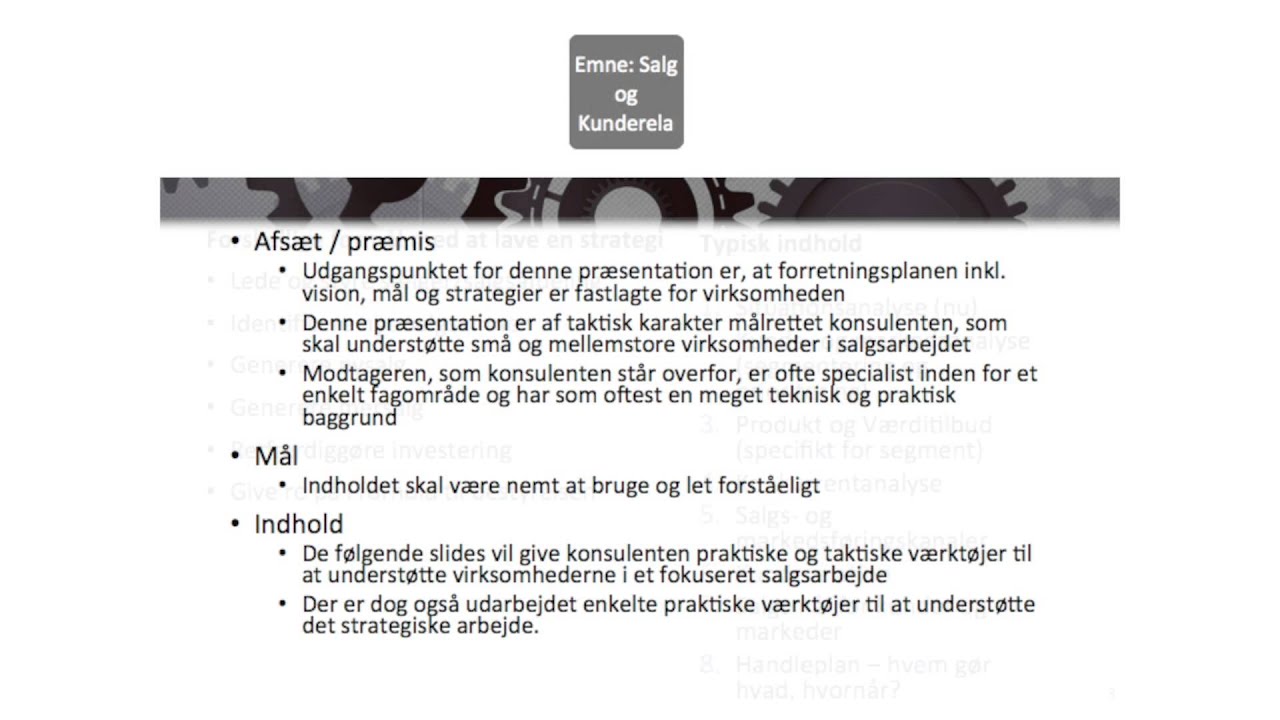 Salg og kunderelationer - Introvideo