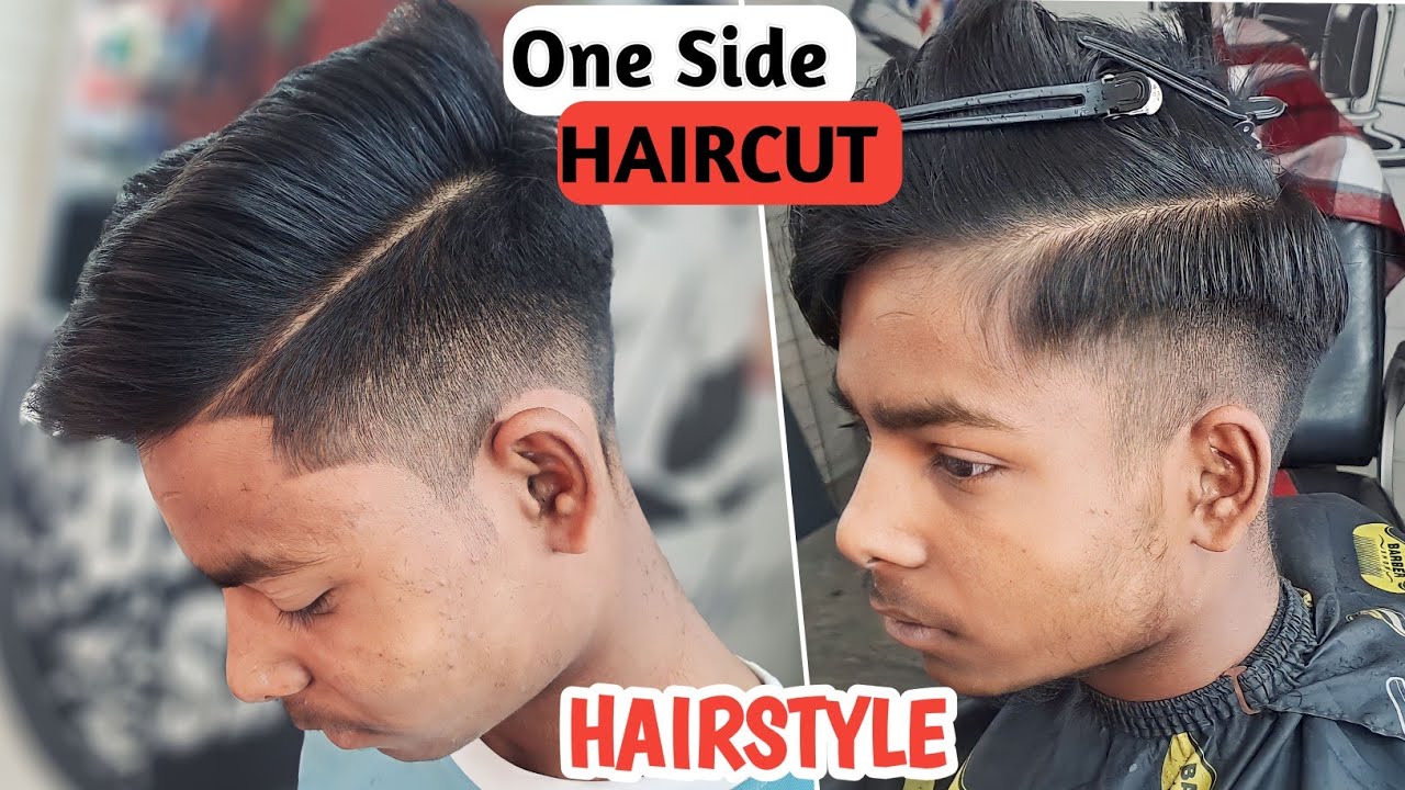 How To Best One Side Haircut For Boy | One Side Hairstyle Full Tutorial 2023 | Sahil Barber