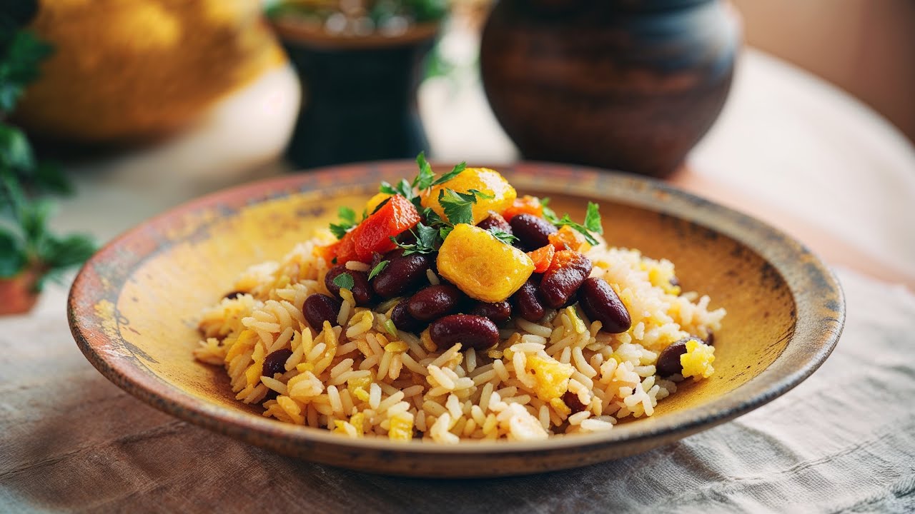 HOW TO MAKE JAMAICAN RICE AND PEAS THE EASY WAY - NO COCONUT MILK
