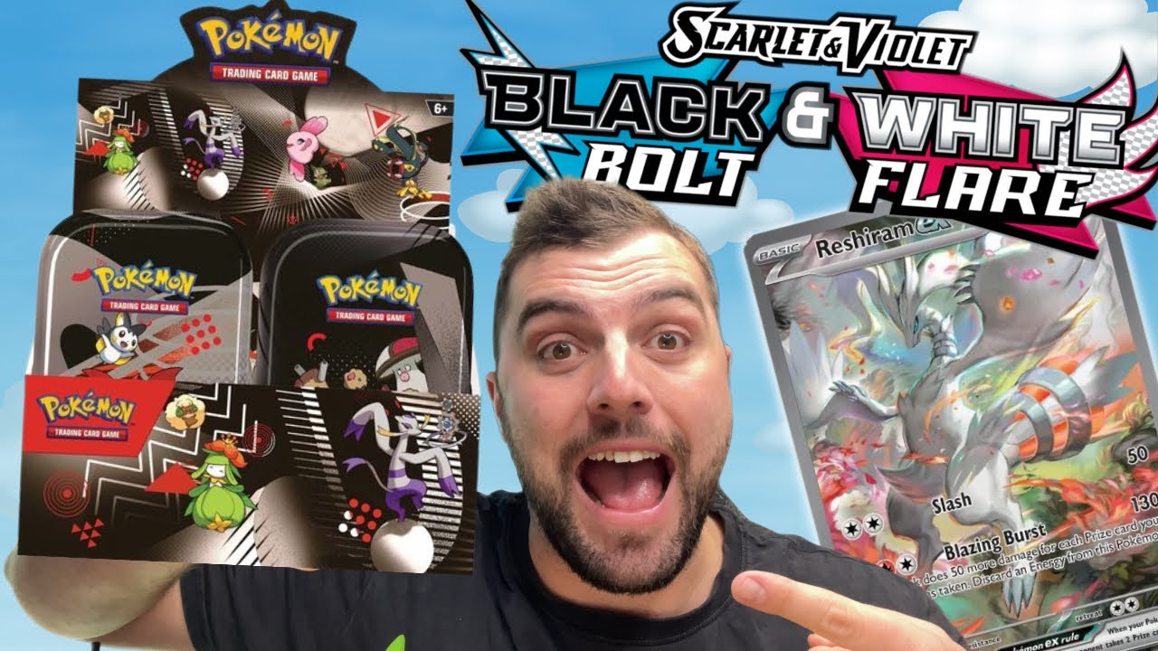 The Most BROKEN Pokemon Black Bolt & White Flare Product! Mini Tin CASE Opening!