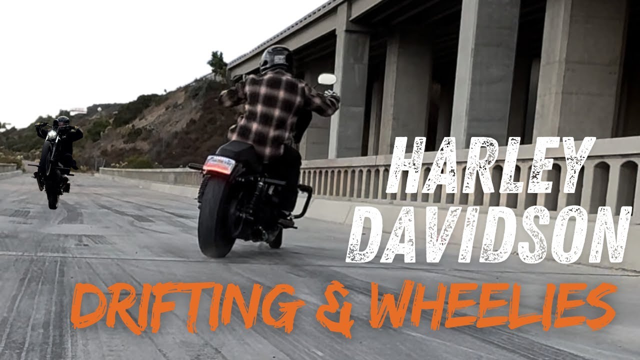 Learning to Drift & Wheelie a Harley