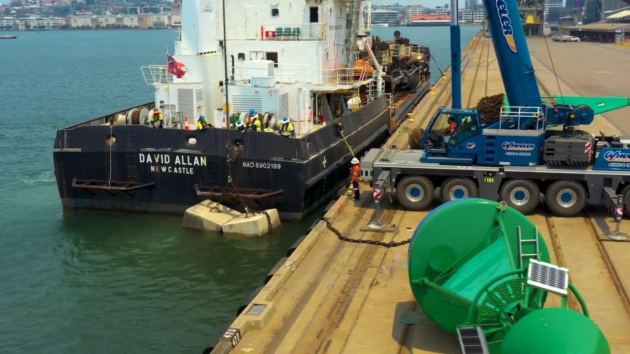 Buoy change and maintenance at Port of Newcastle Australia
