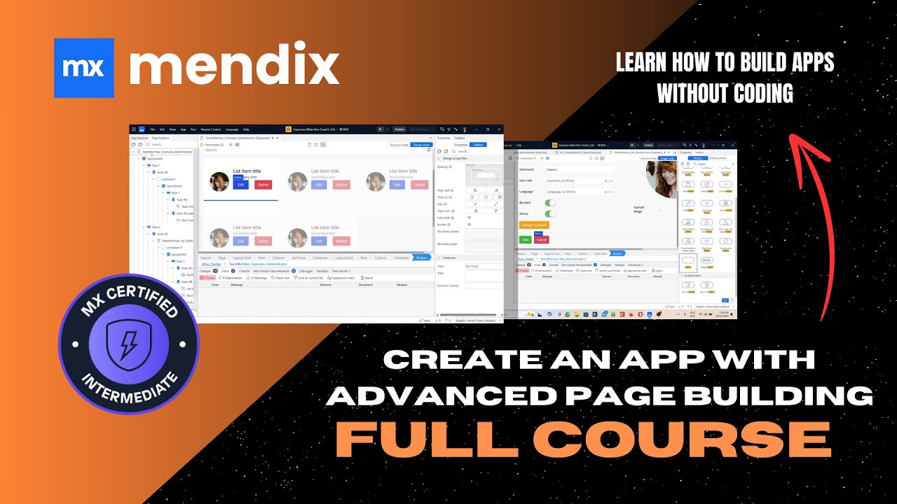 Create an App with Advanced Page Building | Mendix Walkthrough (2025)