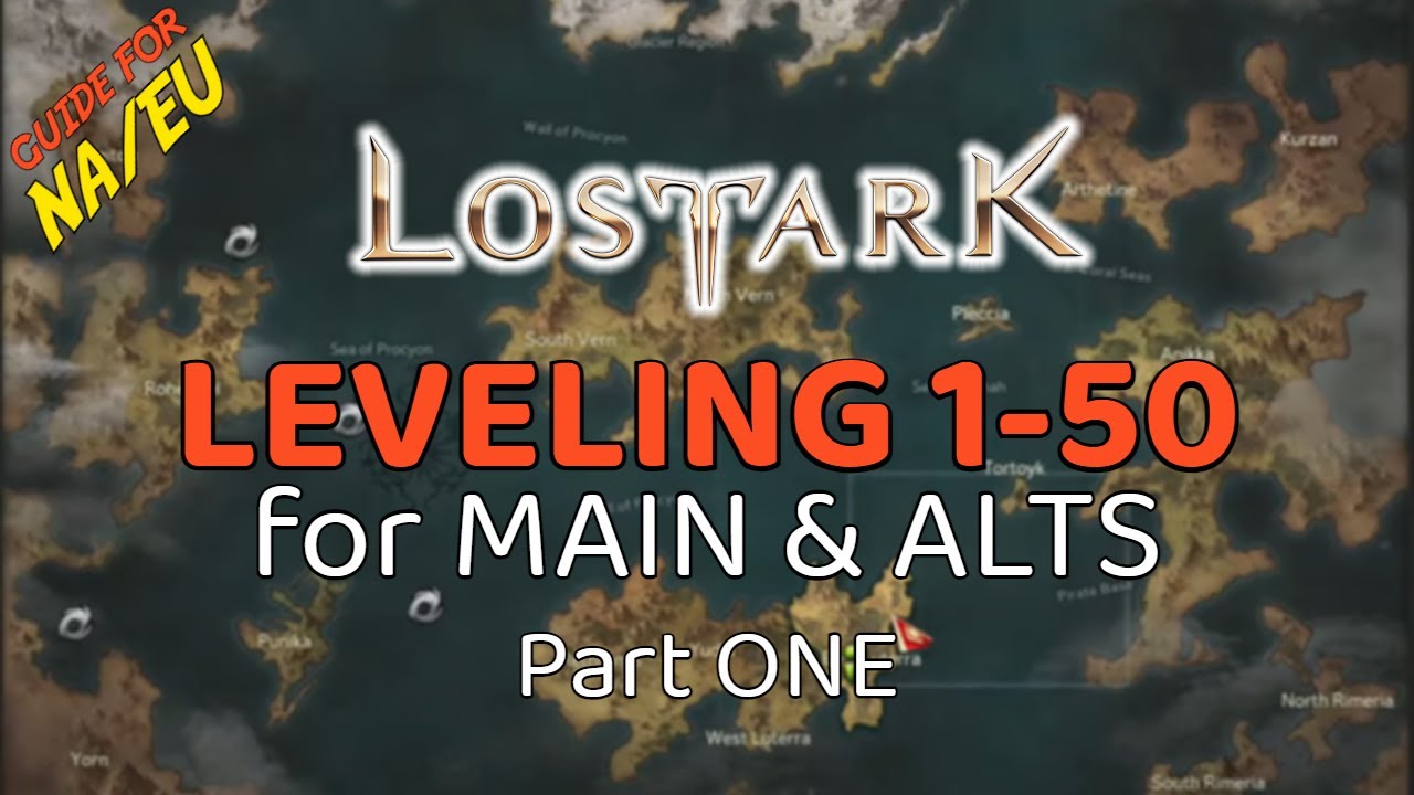 Lost Ark NA/EU 1-50 Leveling Guide for Main & ALTs | Sorceress | 1080p HQ HD
