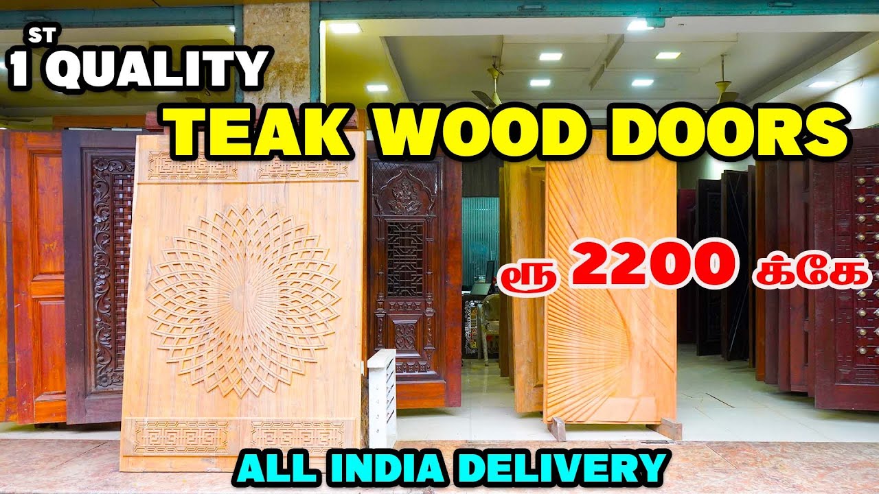 100% தேக்கு மர கதவுகள் | High Quality Teak wood Doors | MSJ Door palace | MR EYECATCHER