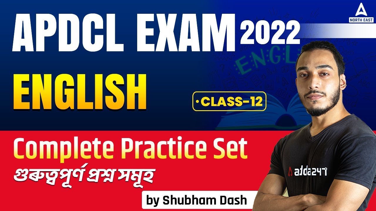English Practice Set for APDCL Exam 2023 | APDCL English Classes | Class 12 | Adda247 North East