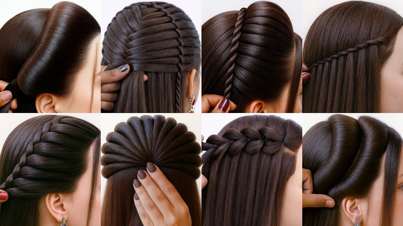 Easy different type of hairstyles - Simple Hairstyles | stylish hairstyles | hairstyles for girls