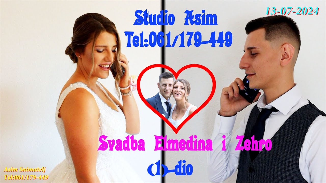 Wedding-Svadba Elmedina i Zehro (1) dio Mladoženja Suha-Mlada Stjepan Polje 13-07-24 Asim Snimatelj