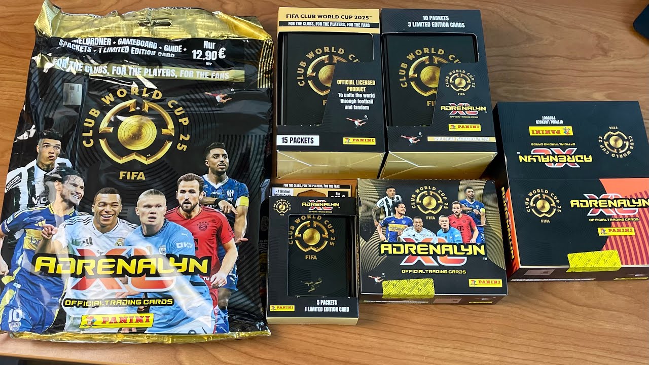 ALLE PRODUKTE der neuen Panini FIFA Club-WM Adrenalyn XL Karten!