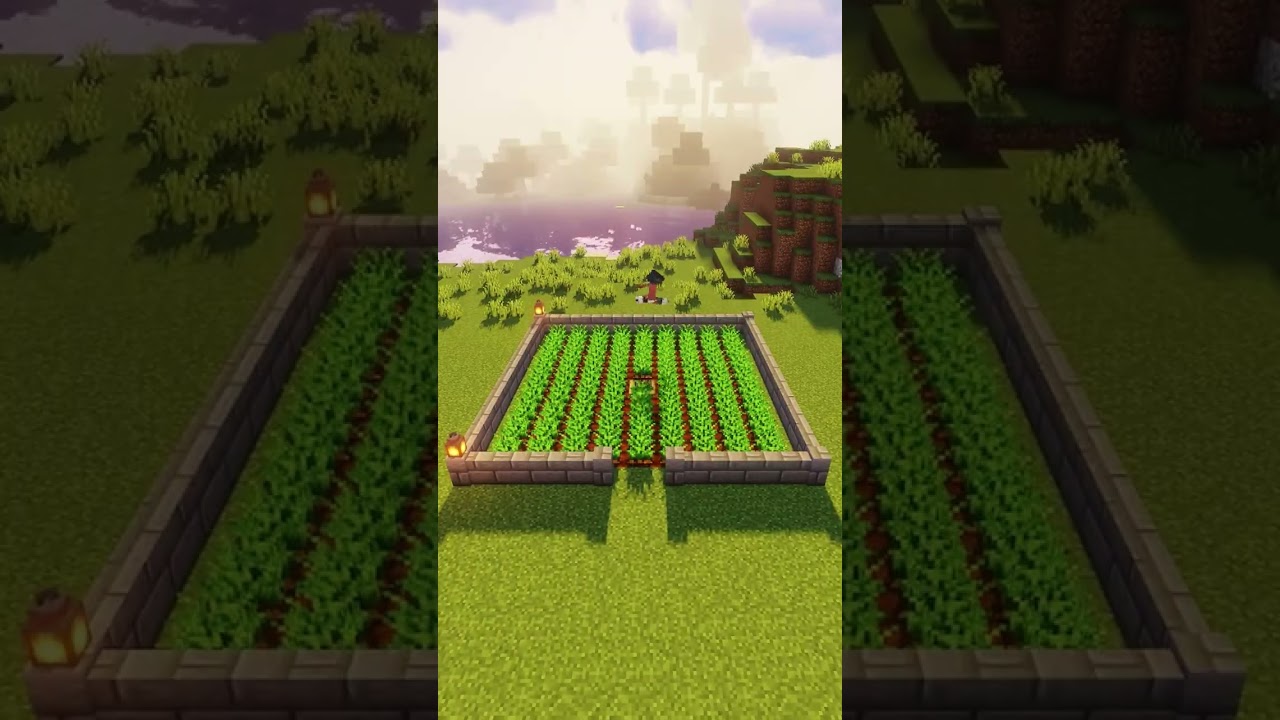 Minecraft Automatic Farm🧑&zwj;🌾 #shorts