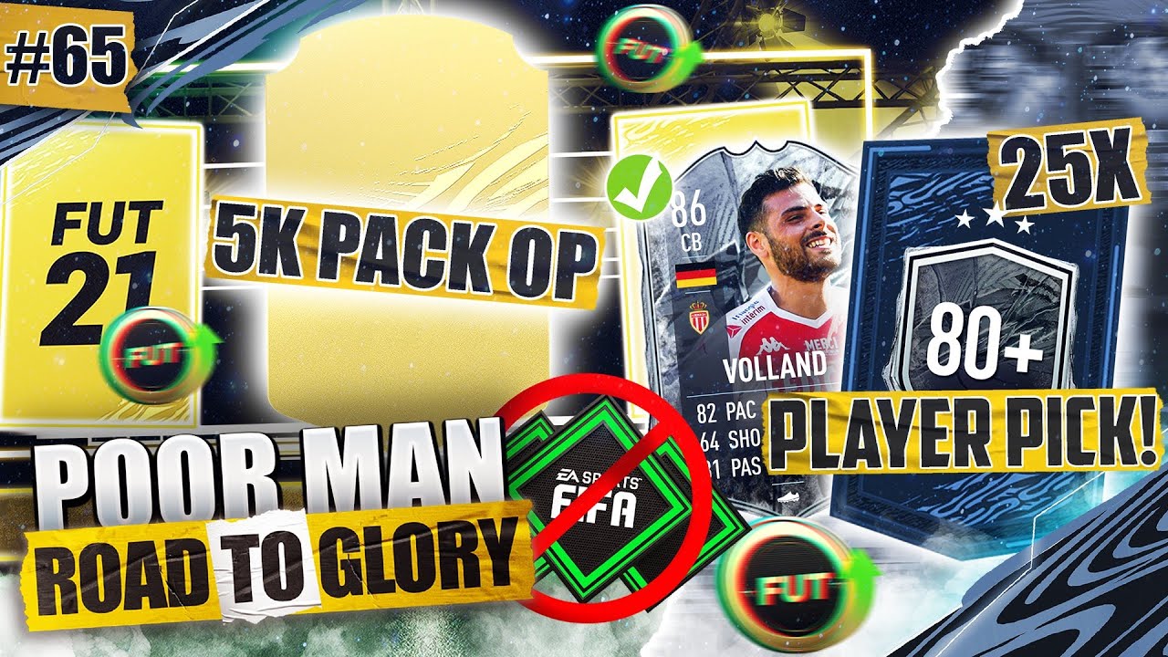 25x 80+ PLAYER PICK PACKS!!! 5K PACK METHOD OP!!!! - POOR MAN RTG #65 - FIFA 21 Ultimate Team