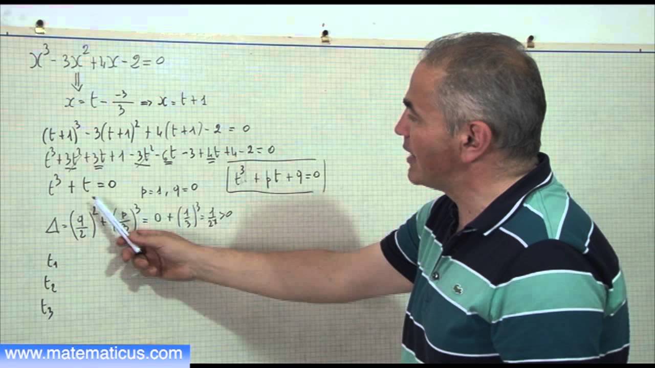Equazione di terzo grado risolta con la  formula di Cardano