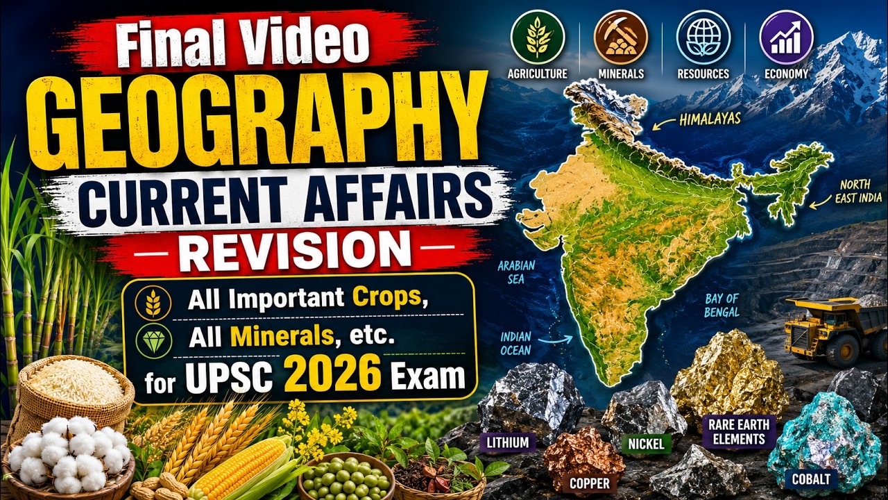 Complete Geography Current Affairs One Shot | UPSC Prelims 2026 | Deepak Yadav Education