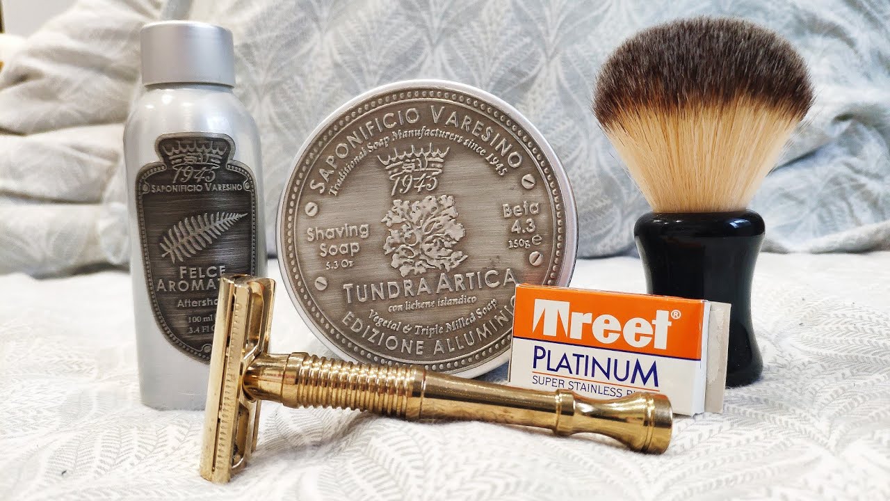 Бритье №252 Saponificio Varesino, Razorock, Trident Razor 