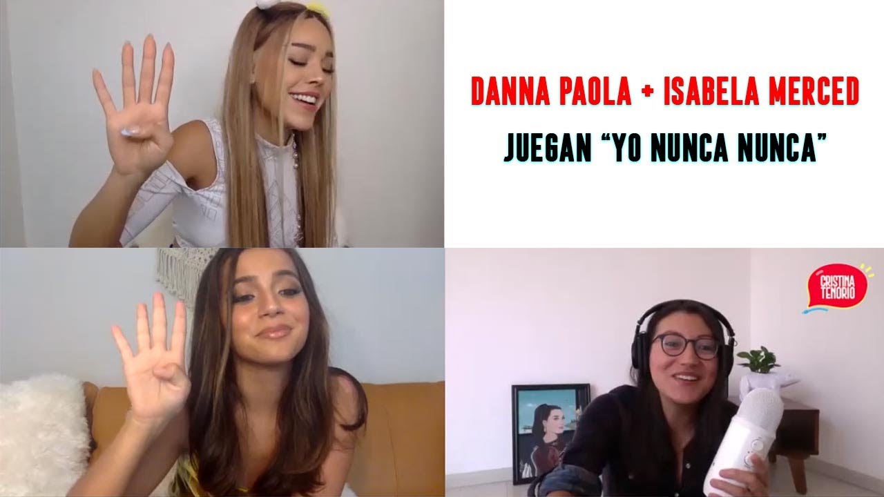Danna Paola e Isabela Merced juegan 