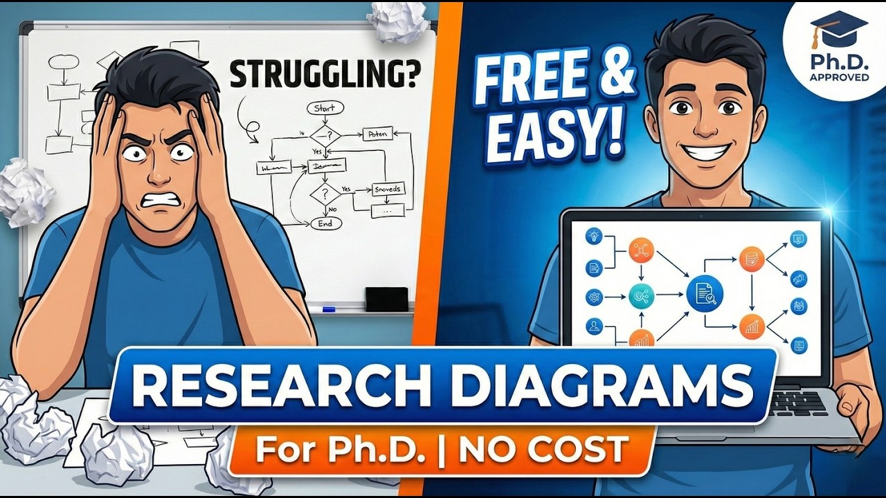 How to Draw Research Diagrams Free and very easily for Ph.D