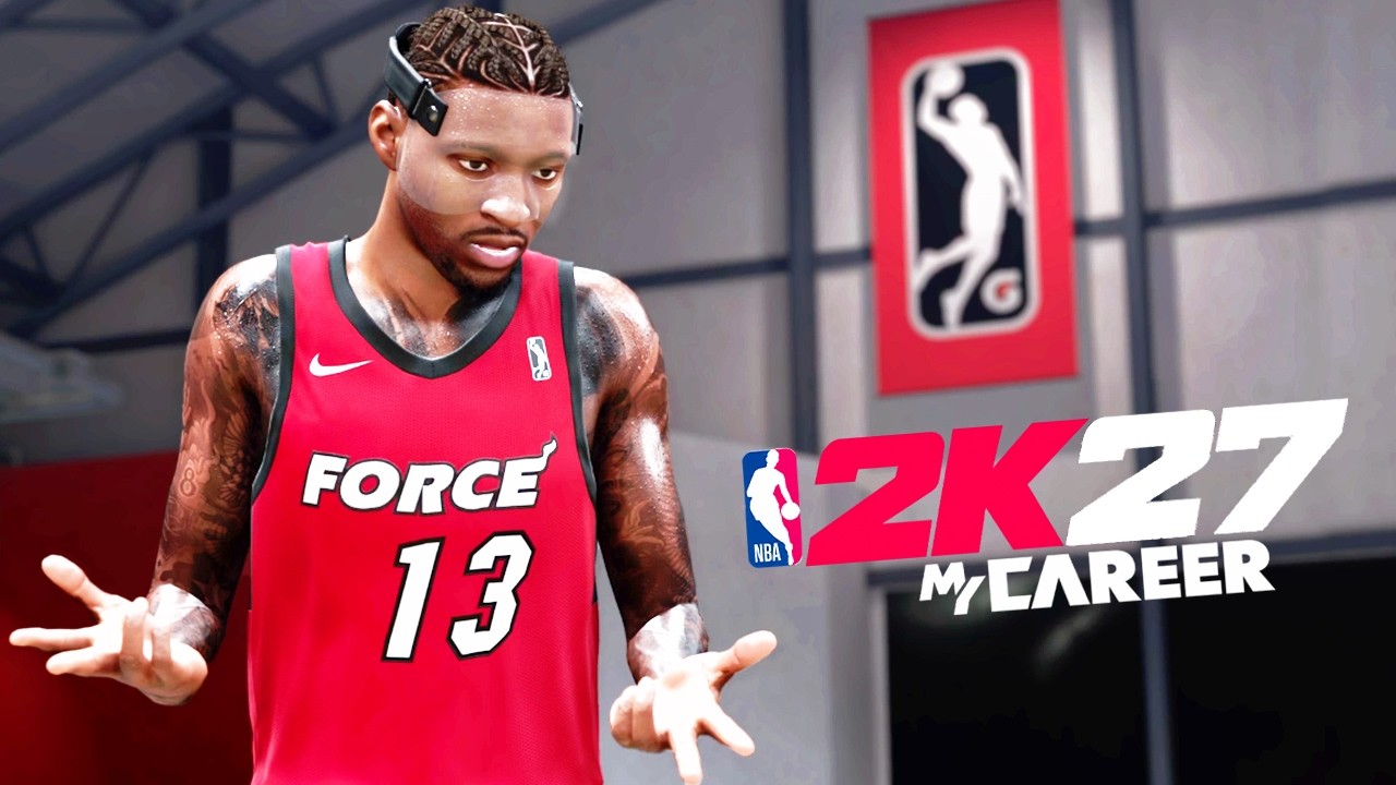 NBA 2K27 MyCAREER Геймплей: Paint Terror оформляет квадрупл-дабл в G-League!
