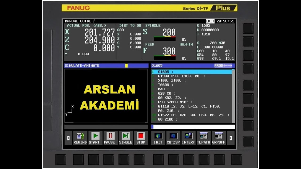 MANUAL GUIDE - DIŞÇAP TORNALAMA