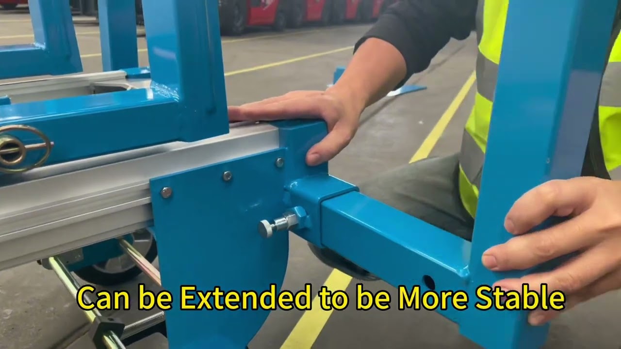 JIALIFT ADJUSTABLE LEG ALUMINIUM HAND STACKER/WINCH LIFTER BR159