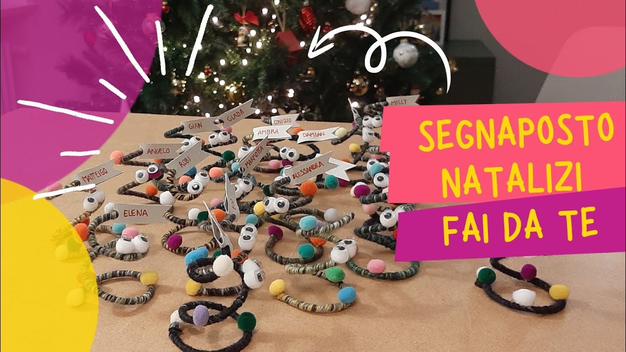 Segnaposto natalizi fai da te a forma di albero di Natale 🎄