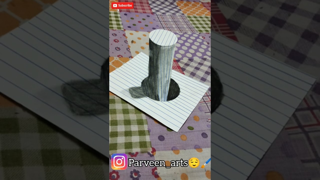 easy 3d drawing tutorial drop your support&hearts;️#poster #shots#viral#trending #arts#artwork#artshorts