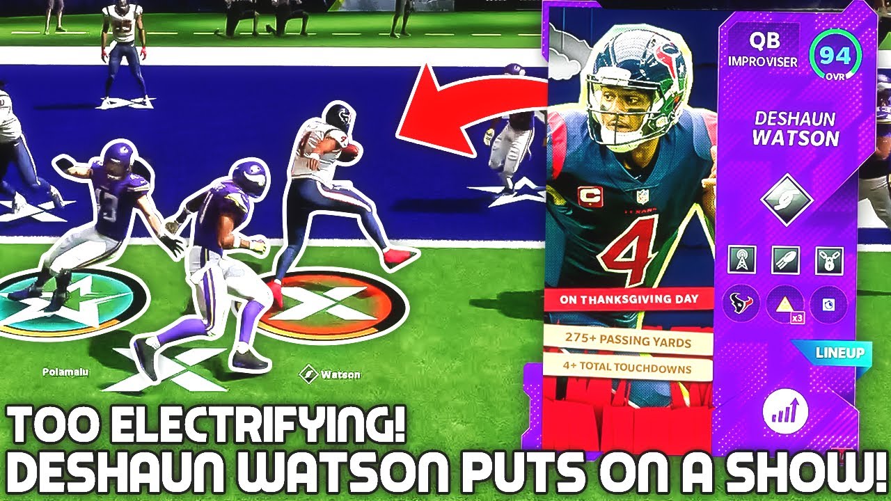 DESHAUN WATSON PUTS ON A SHOW! TOO ELECTRIFYING! Madden 21