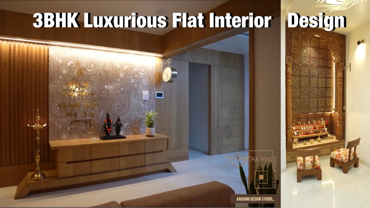 3Bhk Luxury Flat Interior Design / House Interior Design #interiordesign #trendingvideo