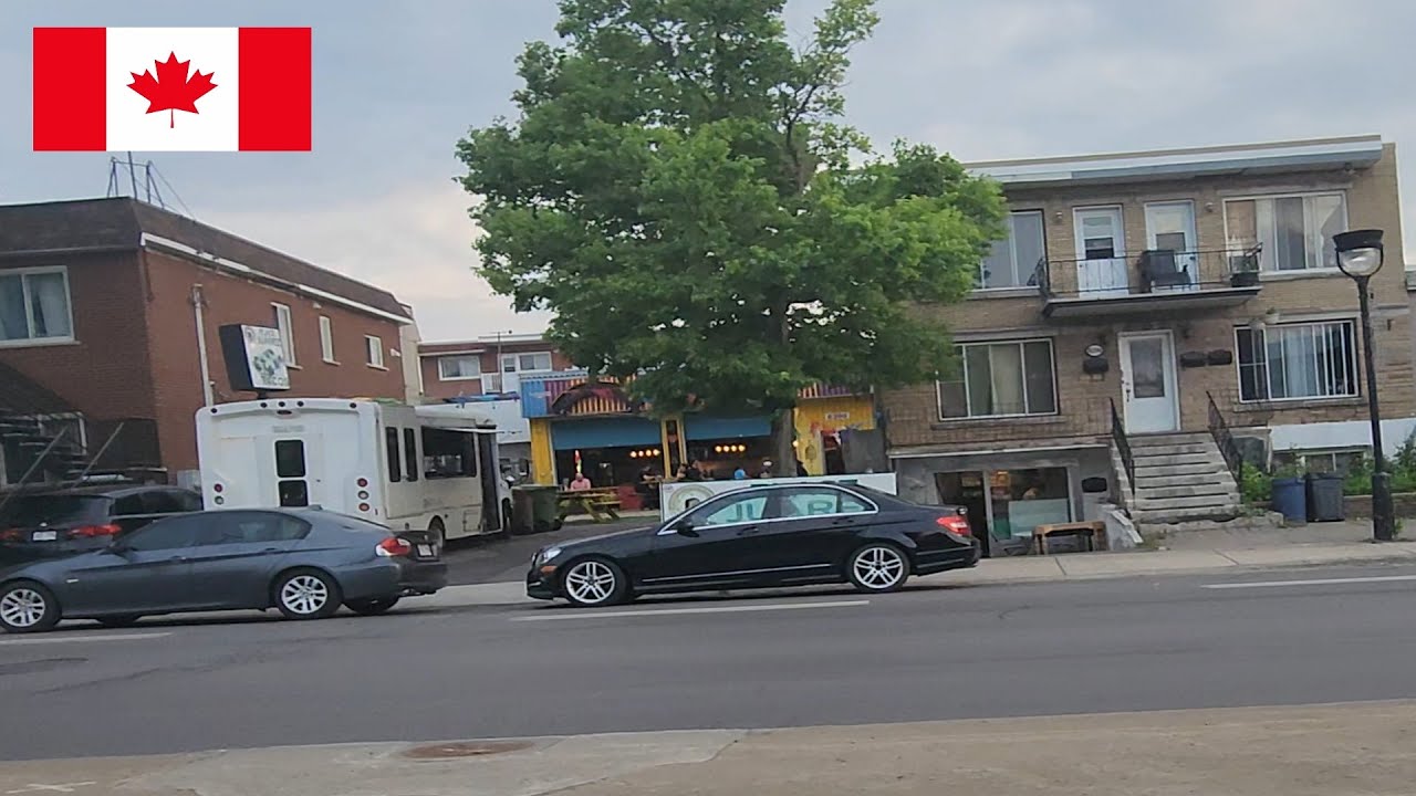 Boulevard Saint Michel. Conducir en Montreal 4k video. Vivir en Canad&aacute; 🍁