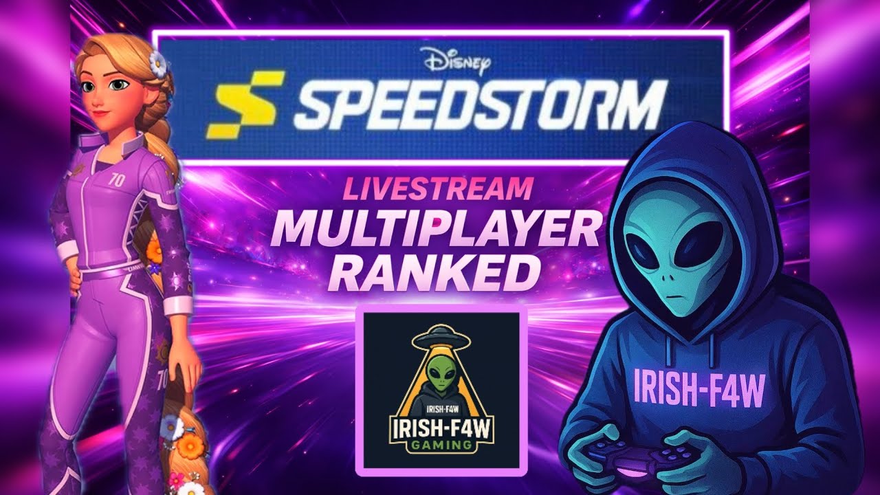 Disney Speedstorm live stream Road to 250 Subscribers- Irish-F4W Gaming