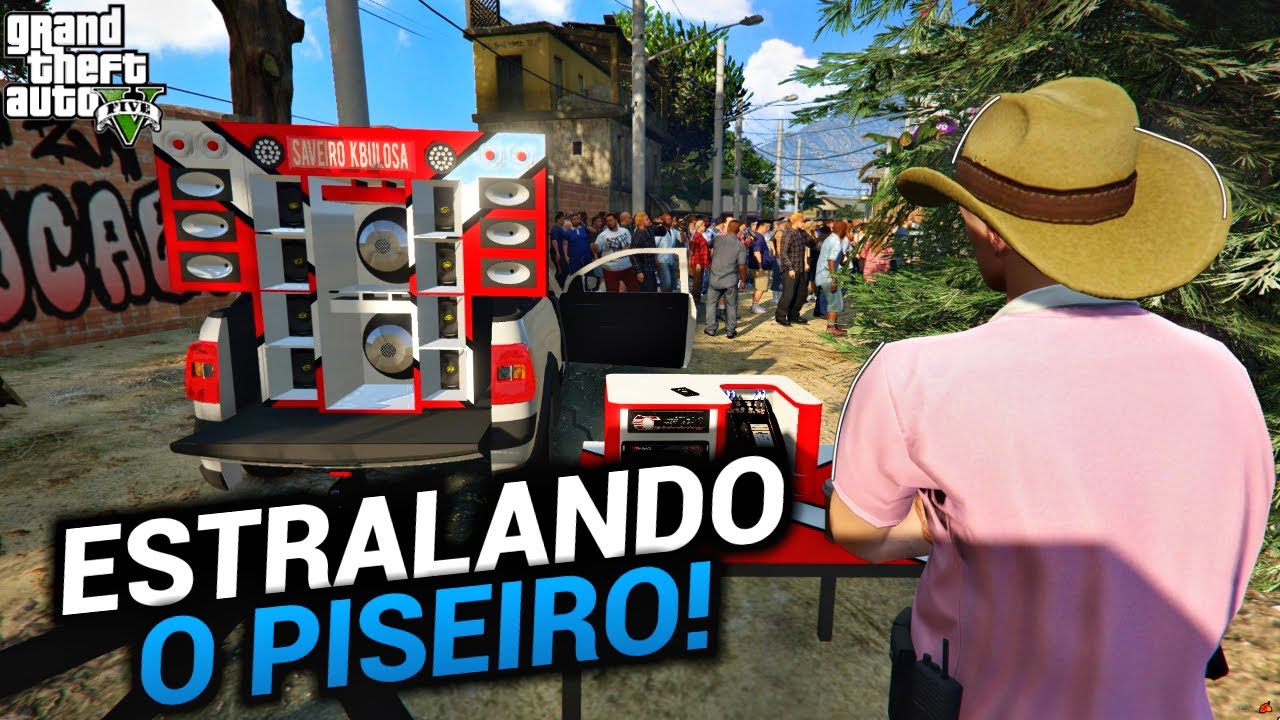 GTA 5 | SAVEIRO CROSS G6 PUXANDO CARRETINHA INDO ESTRALA O PISEIRO
