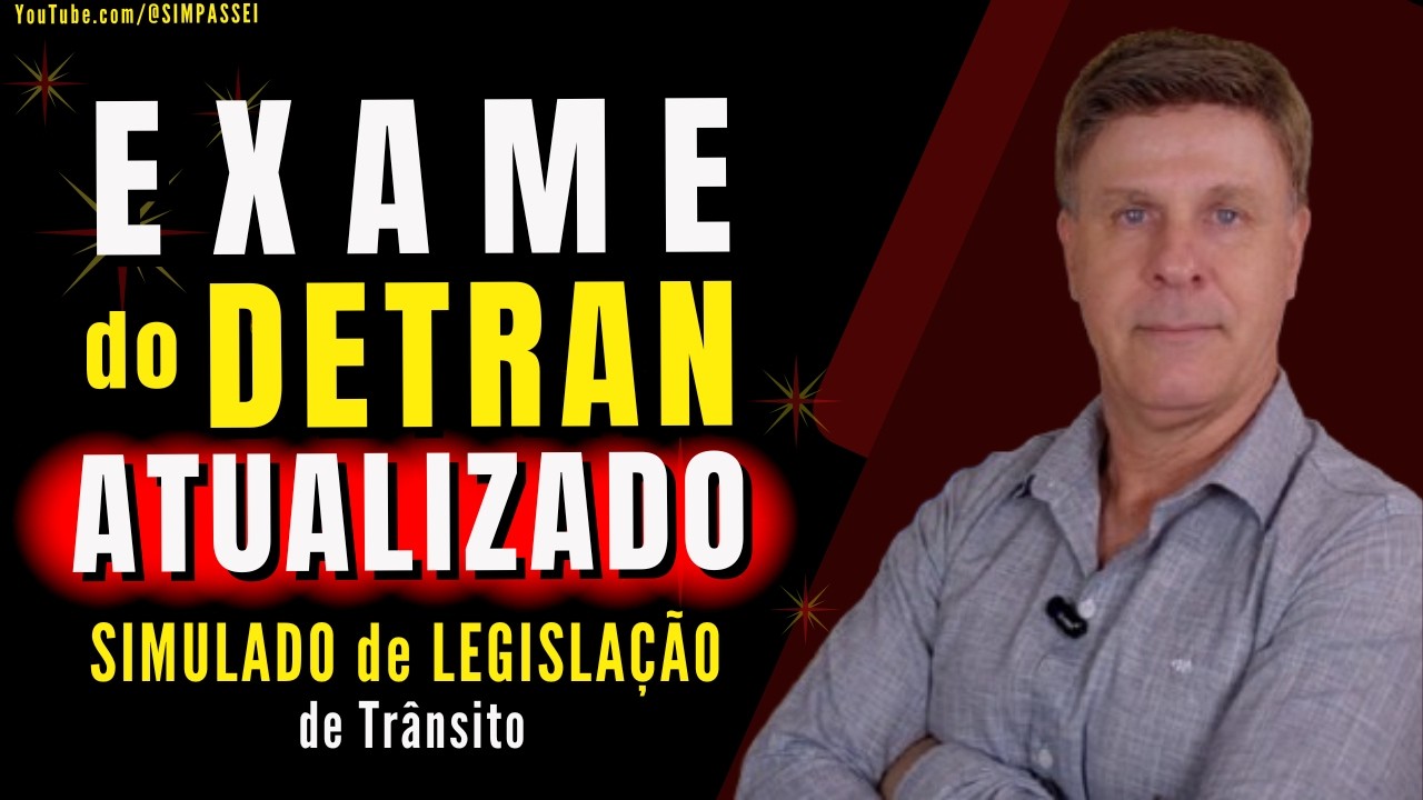 CNH do BRASIL. Nova prova do DETRAN 2026. Simulado Oficial do DETRAN. Questões Mais Cobradas.