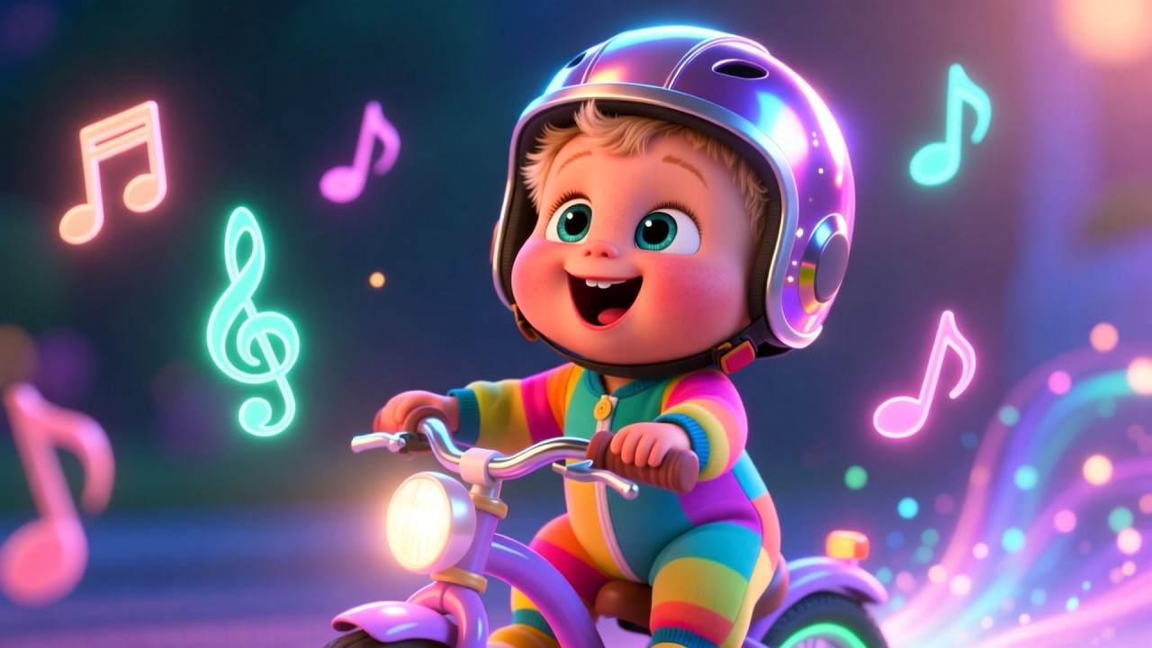 Wroom Wroom Bike Dash 🚴‍♂️💨🎉 | Fun Vehicle Song for Kids | Preschool Learning Video