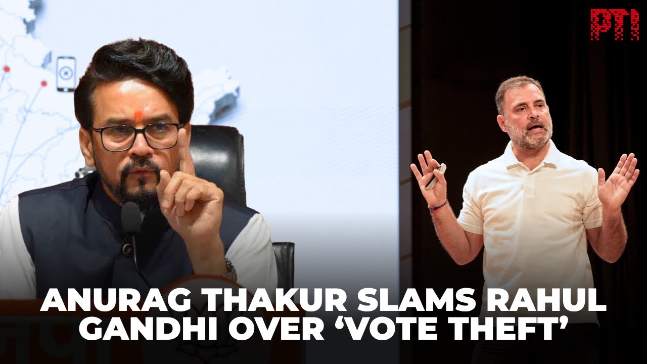 Rahul Gandhi wants Bangladesh, Nepal like situation in India: Anurag Thakur on vote theft claim