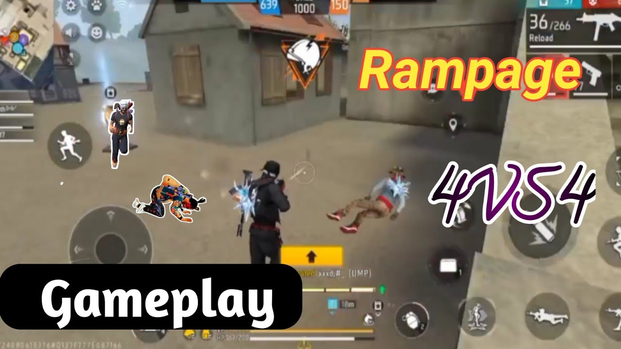 Rampage 4VS4 Gameplay 8kills Garenafreefire ||Panchanan Mohapatra|| Freefire🔥🔥🔥 Viralvideo