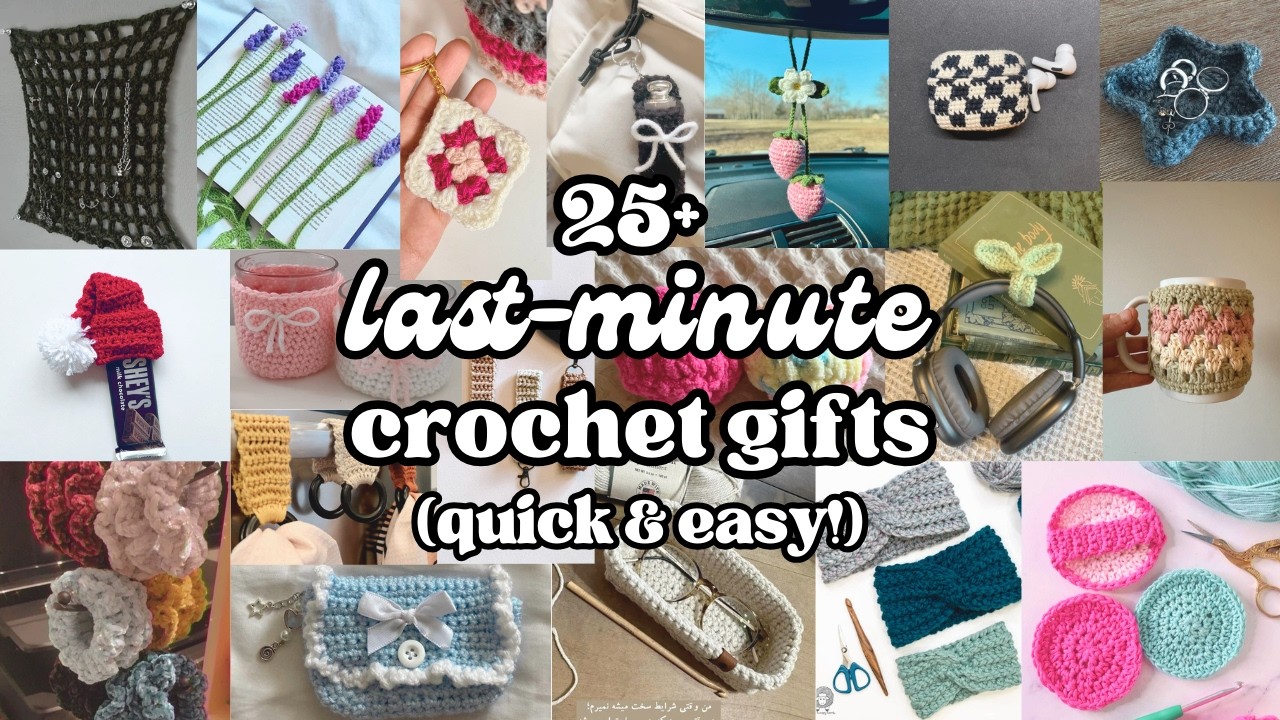 25+ Last Minute Crochet Gifts You Can Make in an Hour (for all ages 💝 quick & easy) | VLOGMAS DAY 9
