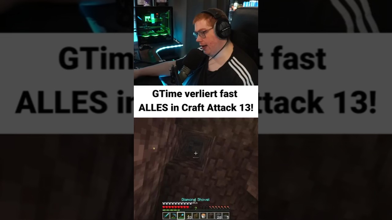 GTime almost dies in lava in Craft Attack 13!