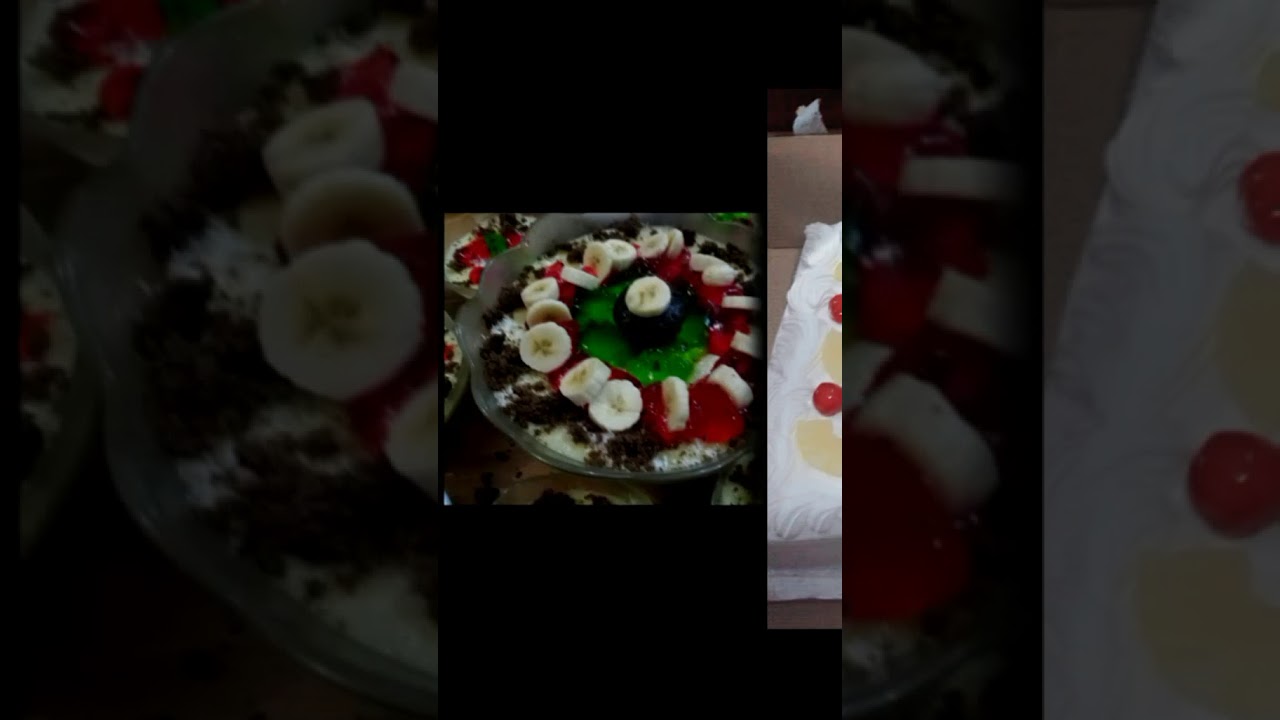 Yummy delicious food and cake made in by saba khan