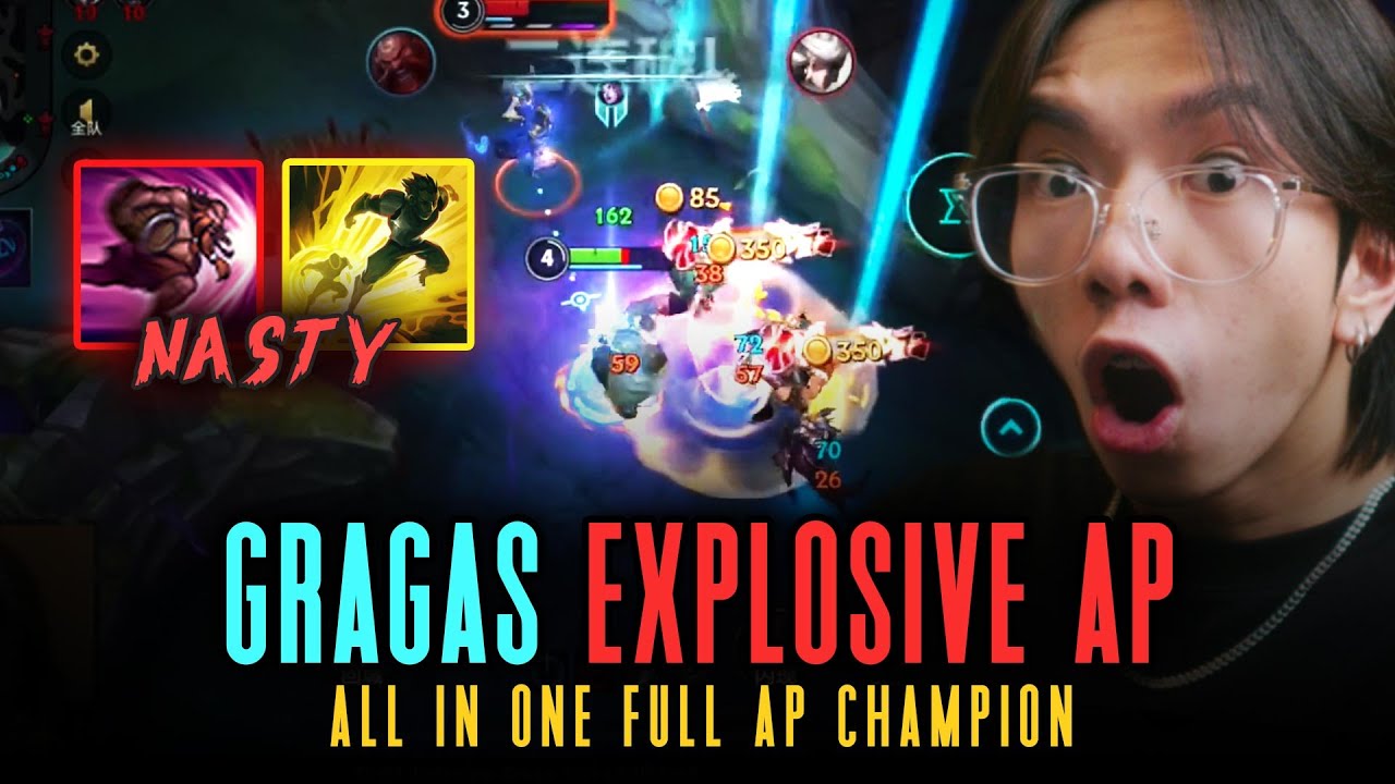 BEST EARLY GAME TRIPPLE KILL ASMR COMBO| Gragas CHINA Wild Rift 4.1 Gameplay #wildrift #lolm #gragas