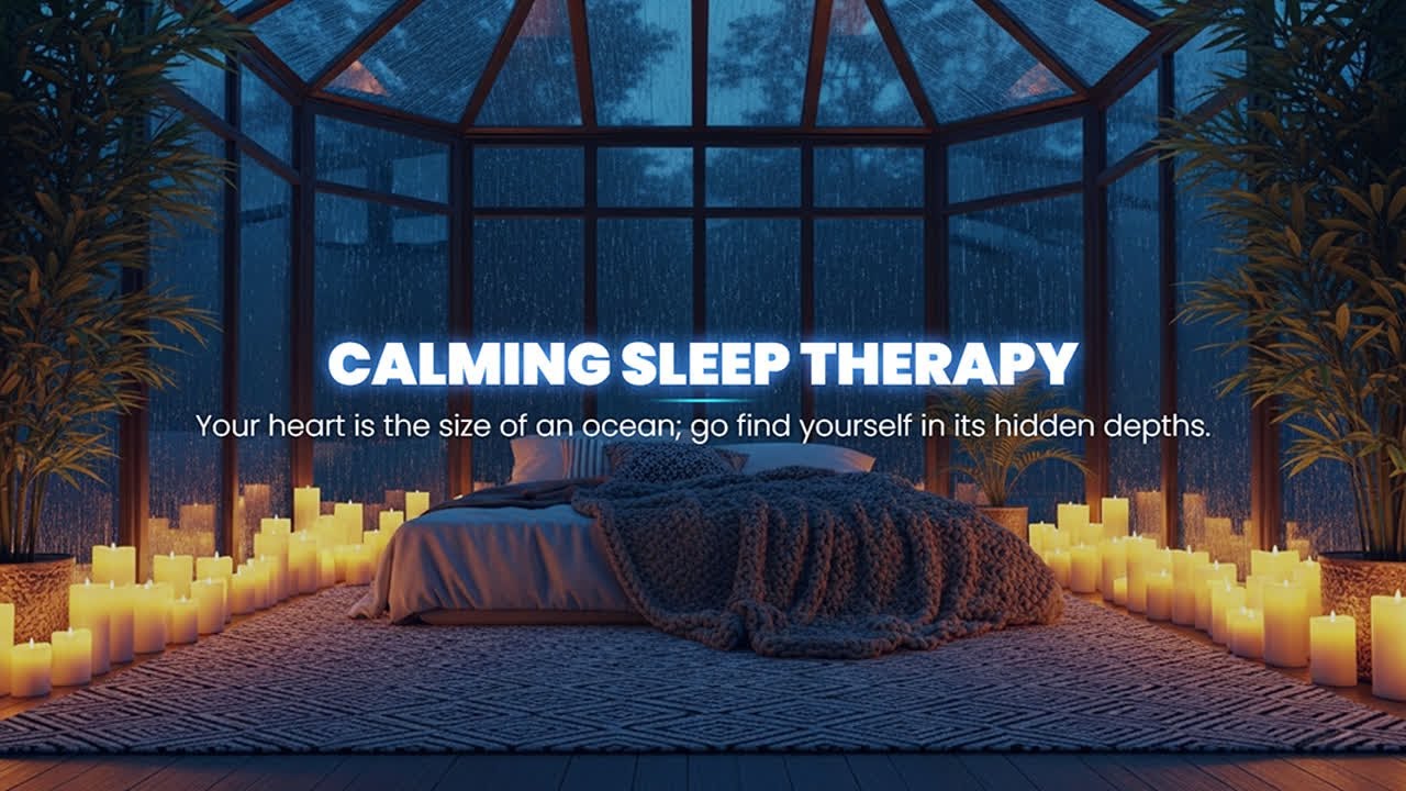 Fall Into Deep Sleep with Relaxing Kalimba Music + Insomnia | Rain Sounds for Stress Relief, An