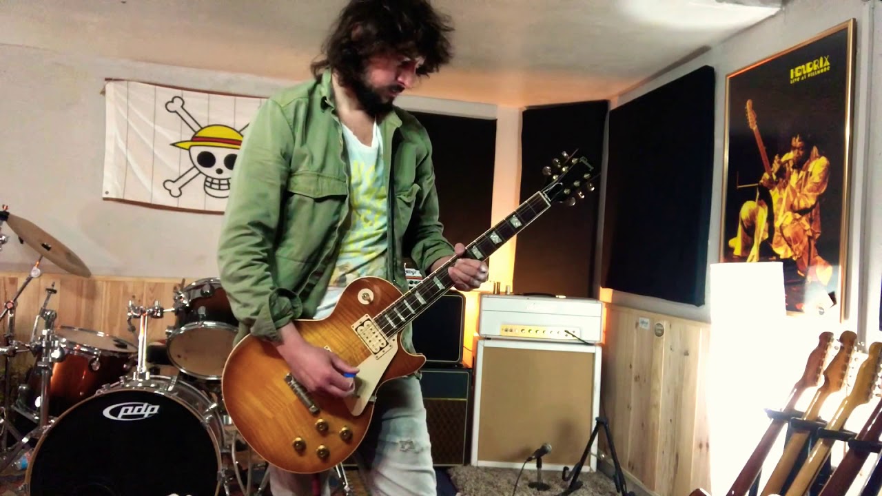 Gibson Les Paul with Rewind Pickups Creme Br&ucirc;l&eacute;e A2 and Marshall Jtm45