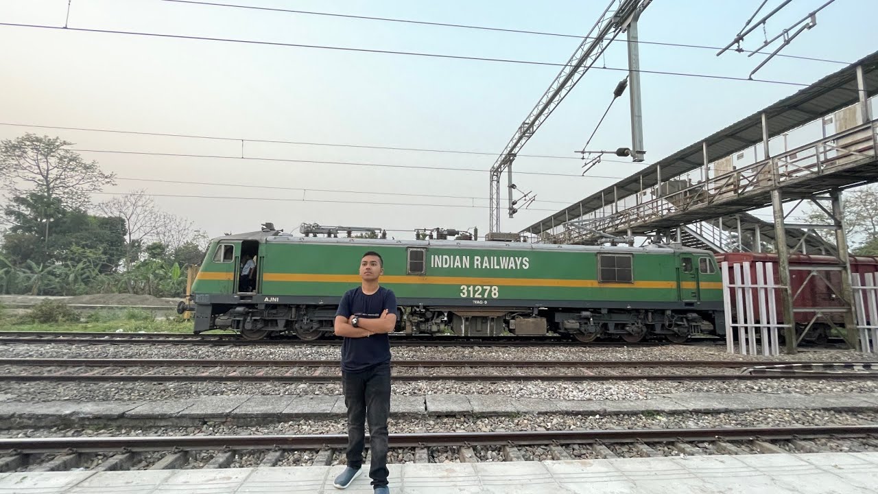 Electric train in Assam || Sorbhog railway station || Bitopan|| Bitopan Das|| Bitopan Das Vlogs