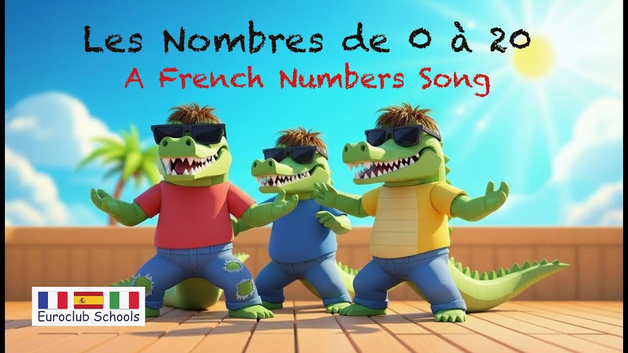 French Numbers Song 0 - 20 | Les Nombres de 0 à 20